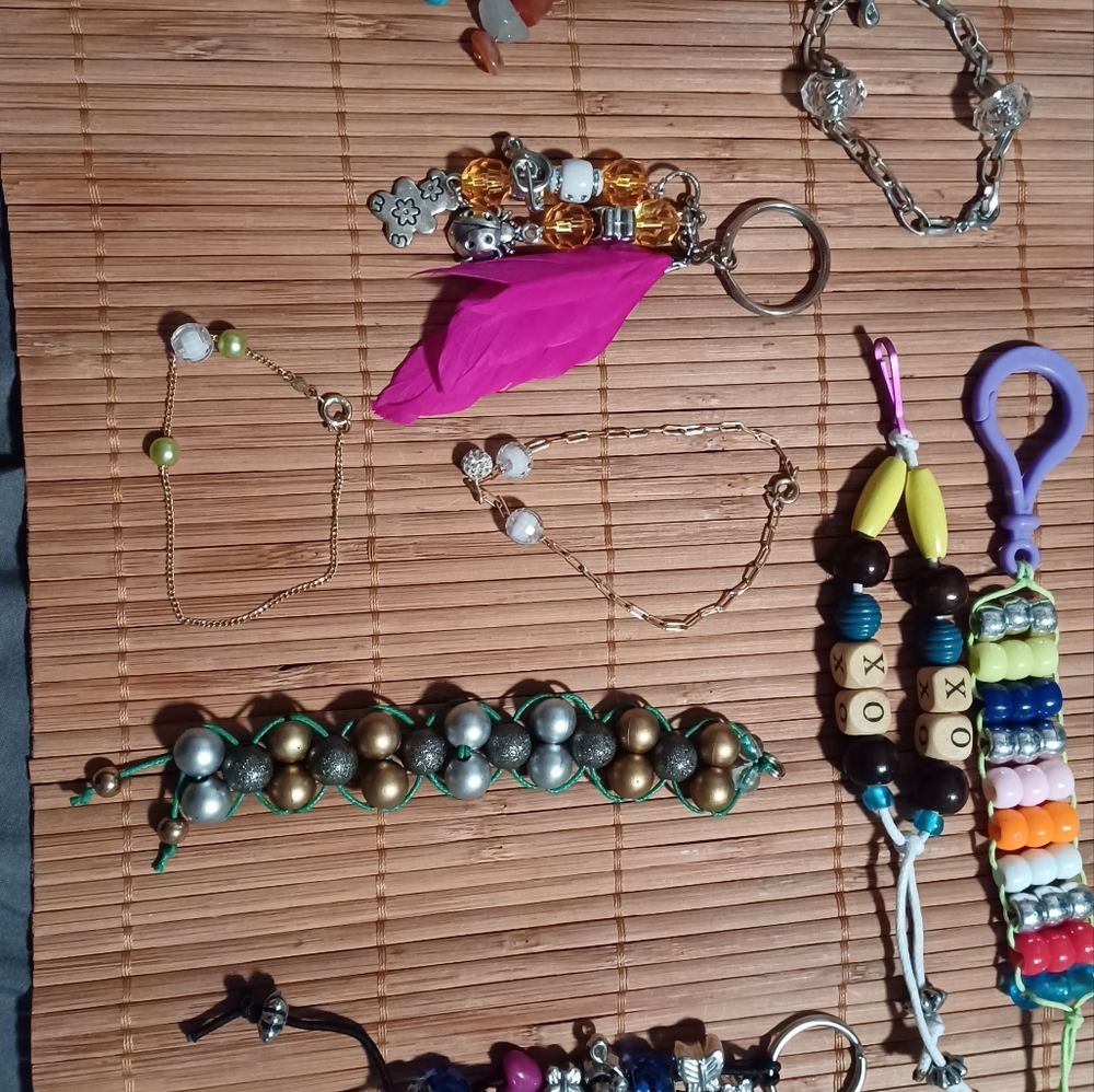 Beaded Keychains made by me